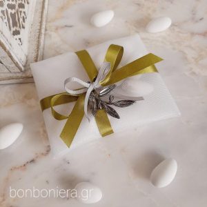 Μπομπονιέρα Γάμου Φακελο με Κλαδί Ελιάς.