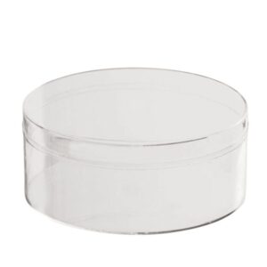 Στρογγυλό Κουτί Πλεξιγκλάς 8x3εκ με Καπάκι | Ελάχιστη Ποσότητα 25τμχ