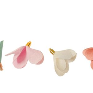 Υφασμάτινο Λουλούδι 3.5εκ με Μεταλλικό Κρεμαστό | Για Μπομπονιέρα