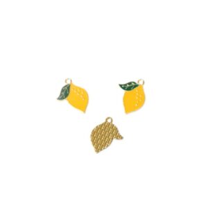 Μεταλλικό Λεμόνι 21mm Κρεμαστό | Διακοσμητικό για Μπομπονιέρα